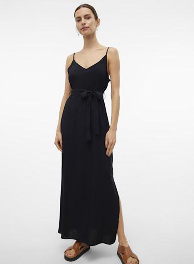 VERO MODA Vmeasy Joy Slit Maxi V-Neck Dress Wv Ga  - Image 3