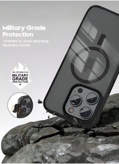 Mida Magnetic Case for iPhone 15 Pro Max by Mida, compatible with MagSafe, shockproof protective case, transparent phone case with strong magnet, slim case for Apple iPhone 15 Pro Max 6.7-inch  - Image 2