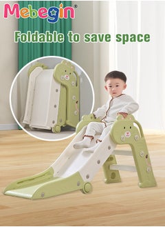 MEBEGIN Folding Slide with Adorable Appearance, Freestanding Climber Playset, Durable Sturdy Slide with Three-stage Slide Design, Solid Base, Smooth Edges and Corners, Indoor and Outdoor Use, Ideal Gifts for Kids, 40*112*55cm  - Image 2