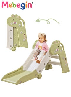 MEBEGIN Folding Slide with Adorable Appearance, Freestanding Climber Playset, Durable Sturdy Slide with Three-stage Slide Design, Solid Base, Smooth Edges and Corners, Indoor and Outdoor Use, Ideal Gifts for Kids, 40*112*55cm  - Image 1
