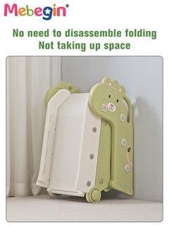 MEBEGIN Folding Slide with Adorable Appearance, Freestanding Climber Playset, Durable Sturdy Slide with Three-stage Slide Design, Solid Base, Smooth Edges and Corners, Indoor and Outdoor Use, Ideal Gifts for Kids, 40*112*55cm  - Image 5