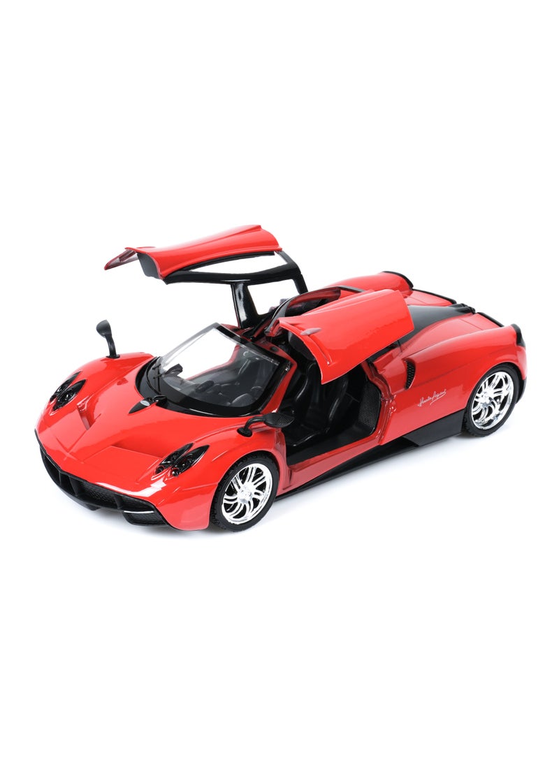 موتورماكس سيارة باجاني هوايرا مصبوبة بمقياس 1:24 | سيارة إيطالية خارقة مرخصة رسميًا | أبواب تفتح، تصميم داخلي مفصل، ولعبة مصبوبة تتحرك بحرية - Image 4