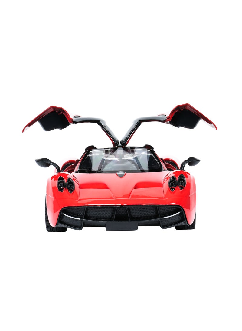 موتورماكس سيارة باجاني هوايرا مصبوبة بمقياس 1:24 | سيارة إيطالية خارقة مرخصة رسميًا | أبواب تفتح، تصميم داخلي مفصل، ولعبة مصبوبة تتحرك بحرية - Image 2