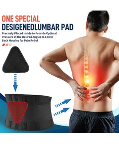 Cool Baby COOLBABY Waist Support Belt Suitable For Men And Women Back Support Belt Breathable Lumbar Support Belt Lumbar Cushion Relieve Low Back Pain Relieve Herniated Disc Sciatica Scoliosis XL Size  - Image 2