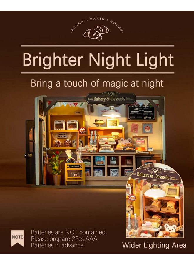 Rolife Miniature House Kit For Beginners1:20 Diy Miniature Dollhouse Kit With Led Lightstiny House Crafts For Adultsbirthday Gifts Hobbies For Women And Men - Image 5