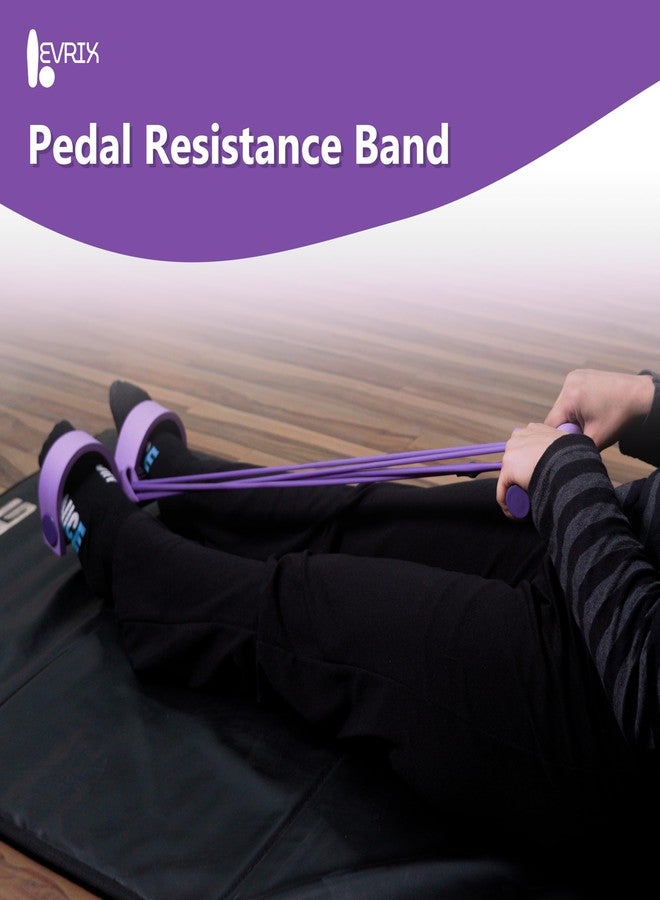 Levrix Resistance Band Pedal Exerciser with Foam Handle | Home Workout Fitness Band for Full Body Exercise, Toning, Stretching and Daily Training for Men and Women - Image 3