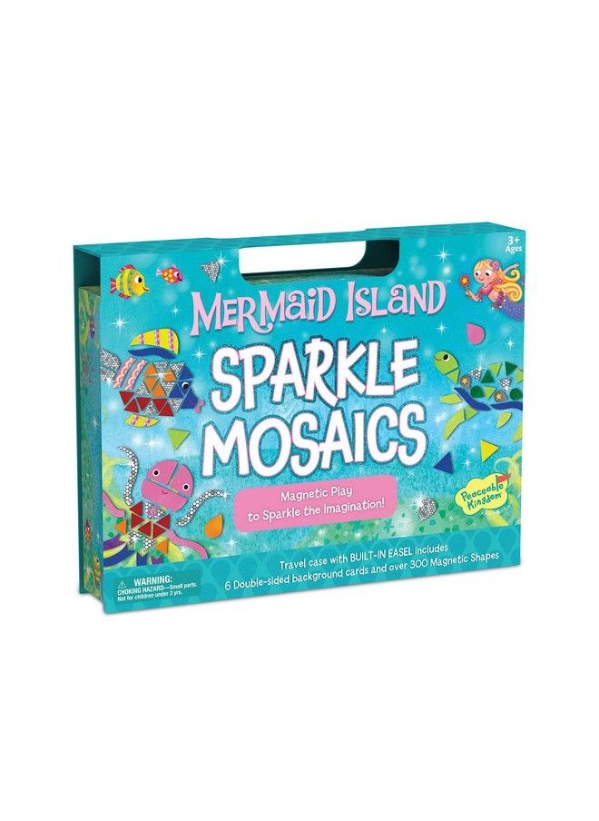 Peaceable Kingdom - Mermaid Island Sparkle Mosaics Magnet Design Mosaic - Image 1