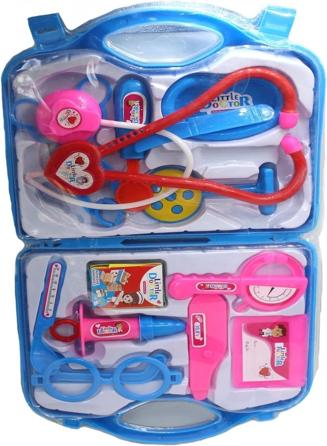 SHRISA Creation Doctor Playset for Kids, Play Doctor Set with Foldable Suitcase, Doctor Kit Toyset for Kids Above 3 Years (Multicolor) (Blue) - Image 4