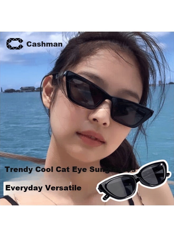 Caxman Gm Cat Eye Sungl For Men And Women, Suitable For Square And Round Faces, Narrow Frame, Uv Protection, Polarized, Slimming Effect, Premium Style Eyewear - Image 1