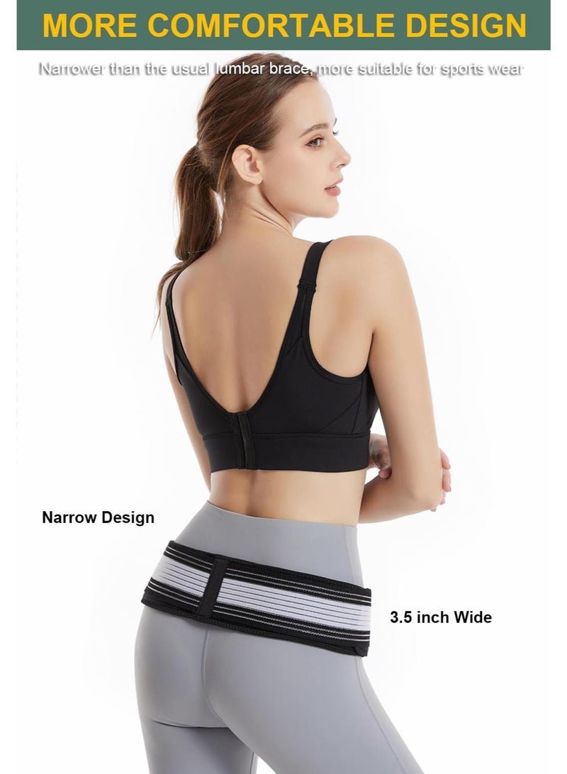 DIOTTI Adjustable Lumbar & Hip Support Brace for Lower Back Pain Relief, Sciatica, SI Joint Dysfunction, Post-Surgery Recovery, Unisex, Breathable, Non-Slip Pelvic Belt for All-Day Comfort - Image 3