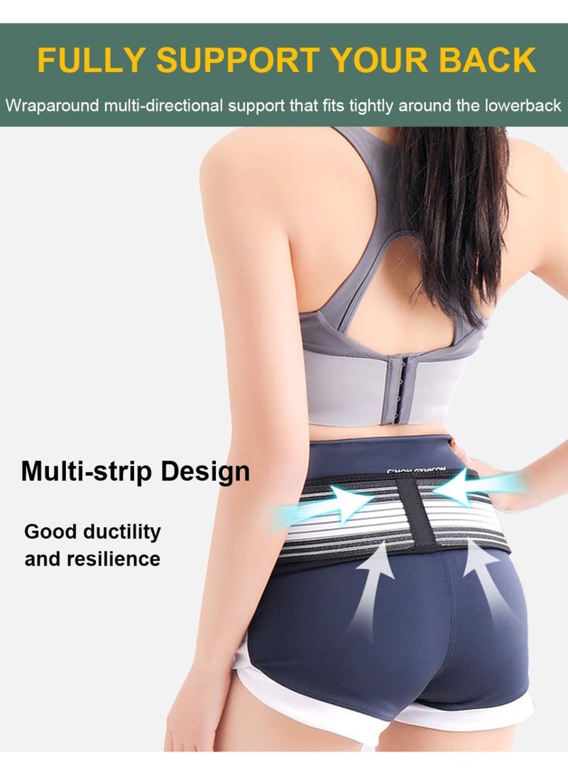 DIOTTI Adjustable Lumbar & Hip Support Brace for Lower Back Pain Relief, Sciatica, SI Joint Dysfunction, Post-Surgery Recovery, Unisex, Breathable, Non-Slip Pelvic Belt for All-Day Comfort - Image 5