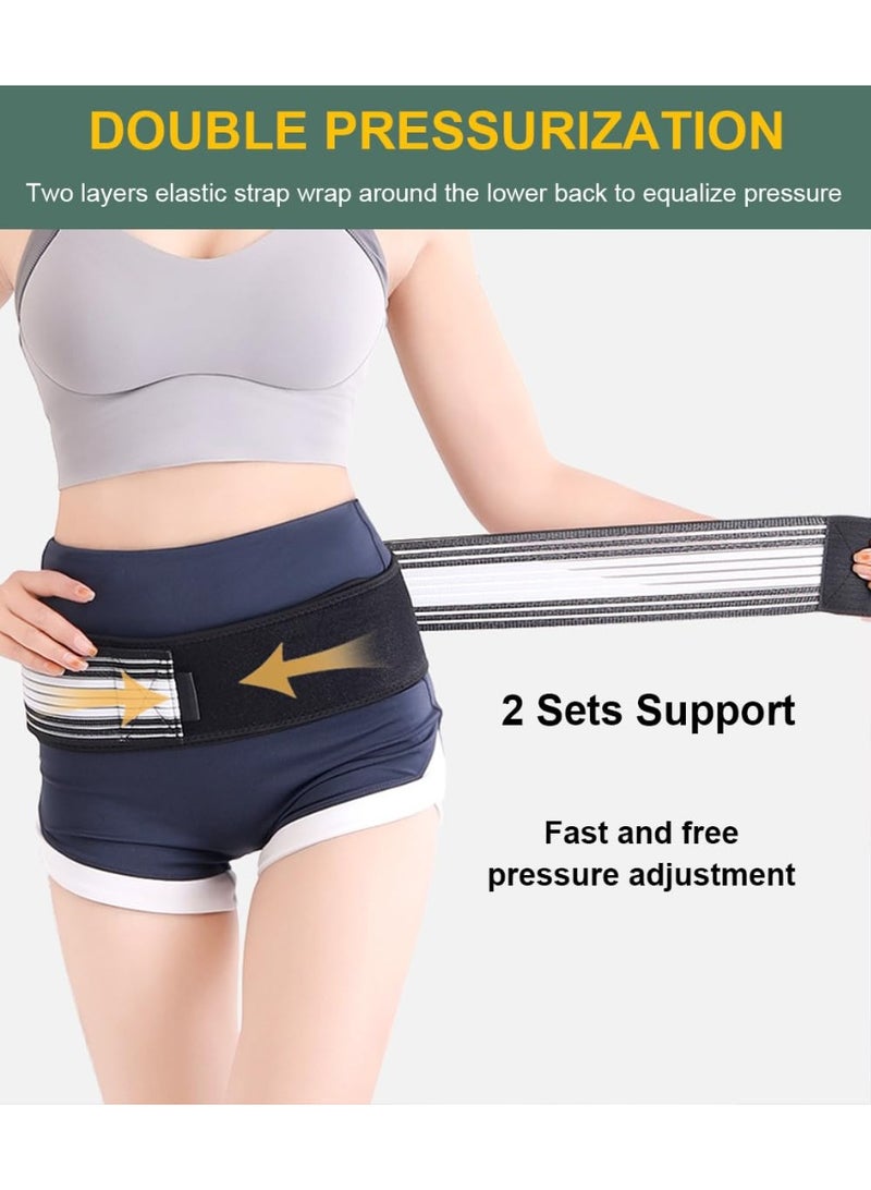 DIOTTI Adjustable Lumbar & Hip Support Brace for Lower Back Pain Relief, Sciatica, SI Joint Dysfunction, Post-Surgery Recovery, Unisex, Breathable, Non-Slip Pelvic Belt for All-Day Comfort - Image 4
