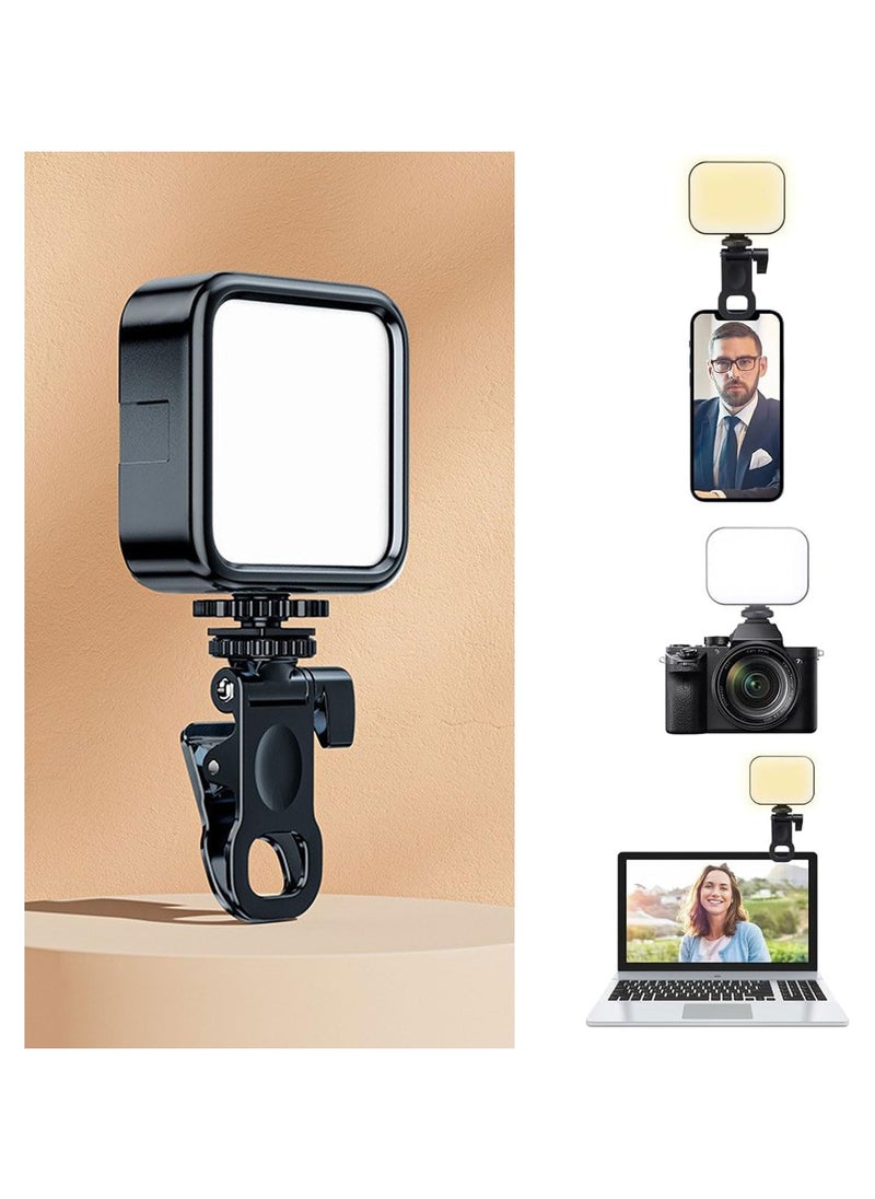 Generic Rechargeable Clip-on LED Selfie Light for Phone, Laptop & Tablet – Portable with 3 Light Modes & Adjustable Brightness (3000-5500K)  - Image 1