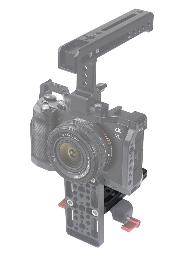 Multifunctional Camera Expansion Plate with Side Mounting Holes - Versatile Cheese Board for Railblocks, Dovetails, and Short Rods, Easy to Switch and Use. - Image 2