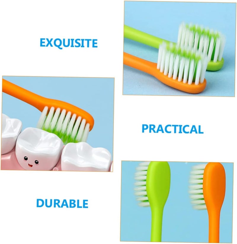 Boys and Girls Toothbrush Set 4 Pack Soft Bristles Animal Carrot Design - Image 5