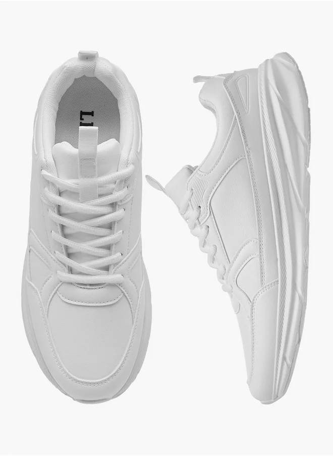 LBL by Shoexpress Men's Panelled Sneakers with Lace-Up Closure