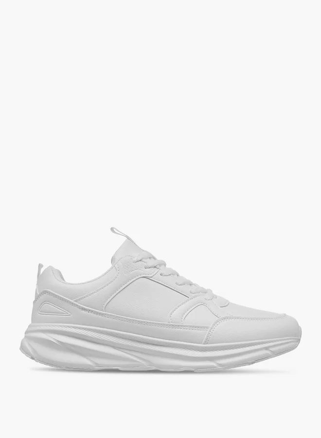 LBL by Shoexpress Men's Panelled Sneakers with Lace-Up Closure