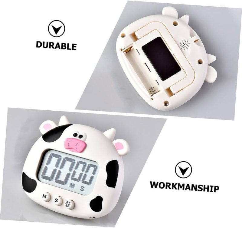 MAGICLULU Cartoon Ox Shape Large Screen Electric Baking Timer for Home Kitchen Visual Countdown Clock with Magnetic Backing and Desktop Stand for Cooking Study and Gift Giving - Image 2