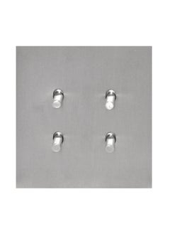 Donmarco 4 Gang 2 Way Wall Light Switch (86) – Fire Resistant , 15-Year Warranty , Plain Toggle Design – Stainless Steel/Copper – Sleek & Durable Wall Light Switch (Brushed Satin Nickel)  - Image 1
