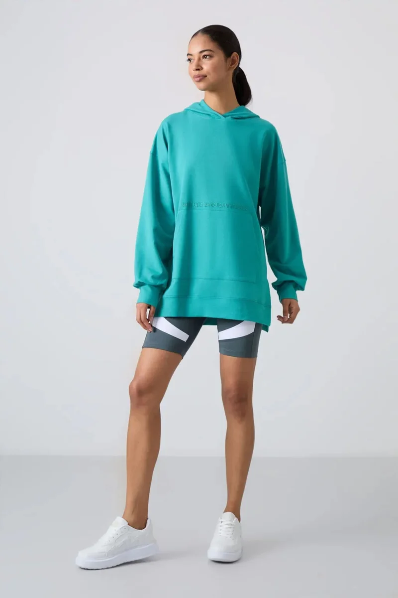 Tommylife TOMMY Oversized Printed Hooded Sweatshirt