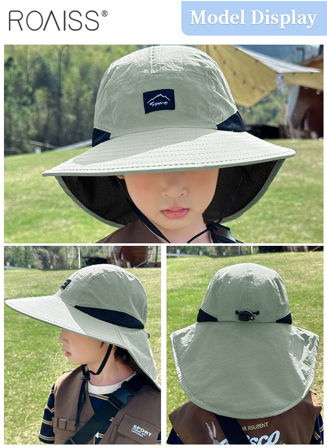 Children's Shawl Sun Hat with Windproof Rope, Summer Sun Beach Anti-ultraviolet Breathable Quick-drying Fisherman Hat Outdoor Accessories - pzsku/ZA6B20E0DE291FDDDCC29Z/45/_/1720429049/744ffc70-2b76-4913-8caf-d63a317e3c1b