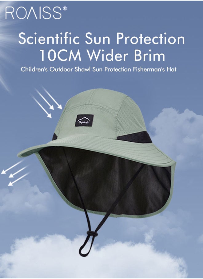 Children's Shawl Sun Hat with Windproof Rope, Summer Sun Beach Anti-ultraviolet Breathable Quick-drying Fisherman Hat Outdoor Accessories - pzsku/ZA6B20E0DE291FDDDCC29Z/45/_/1720429050/0d71ae6f-550a-4906-b9ff-46660f655e59