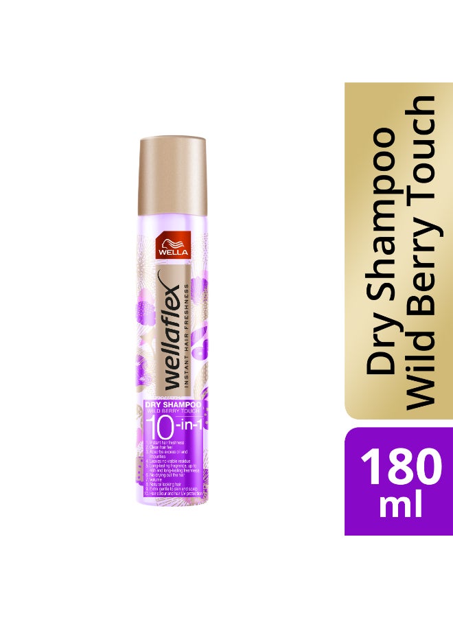 WELLA Dry Shampoo – Volumizing, Oil Absorption, UV & Color Protection - Wild Berry Touch 180ml - Image 1