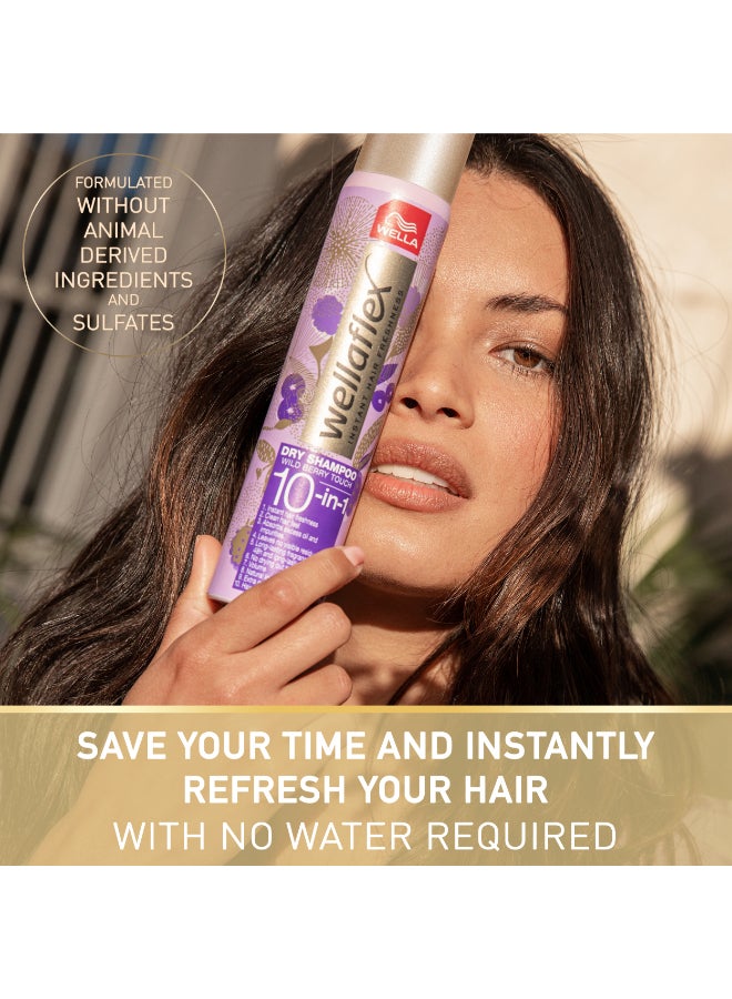 WELLA Dry Shampoo – Volumizing, Oil Absorption, UV & Color Protection - Wild Berry Touch 180ml - Image 3
