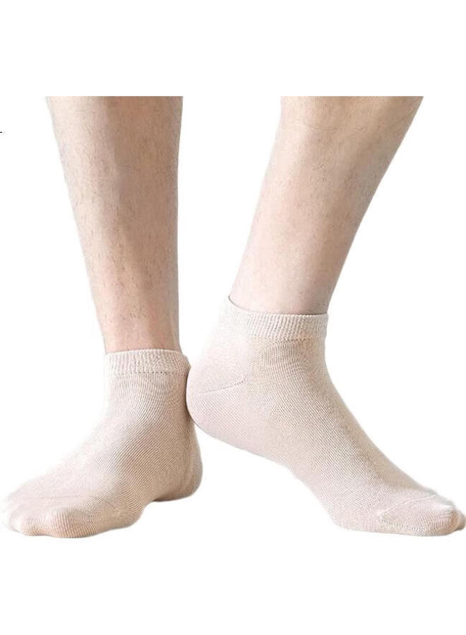 COTTON جوارب للرجال، موسم الربيع والصيف، [100% قطن نقي 7A مضاد للبكتيريا ومقاوم للرائحة]، جوارب كاحل رقيقة قابلة للتنفس، 6 أزواج - Image 3