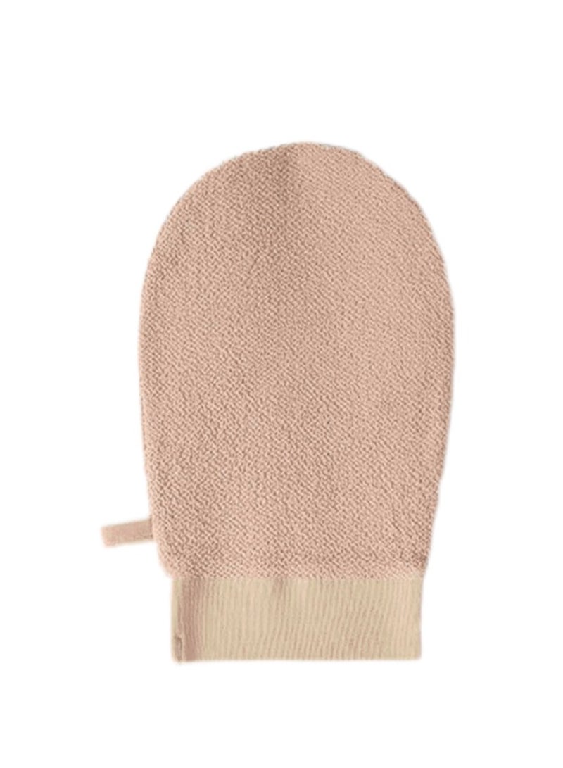 Joudi Single-Layer Plant Fiber Exfoliating Glove, Textured Surface for Gentle Deep Cleansing, Elastic Cuff & Hanging Rope -  (14x21cm) 