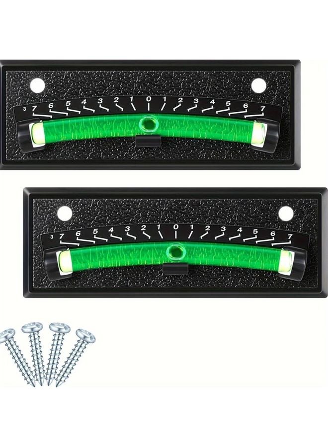 2 Pack RV Bubble Levels Stick On Dual Color High Visibility Leveling System - Image 2