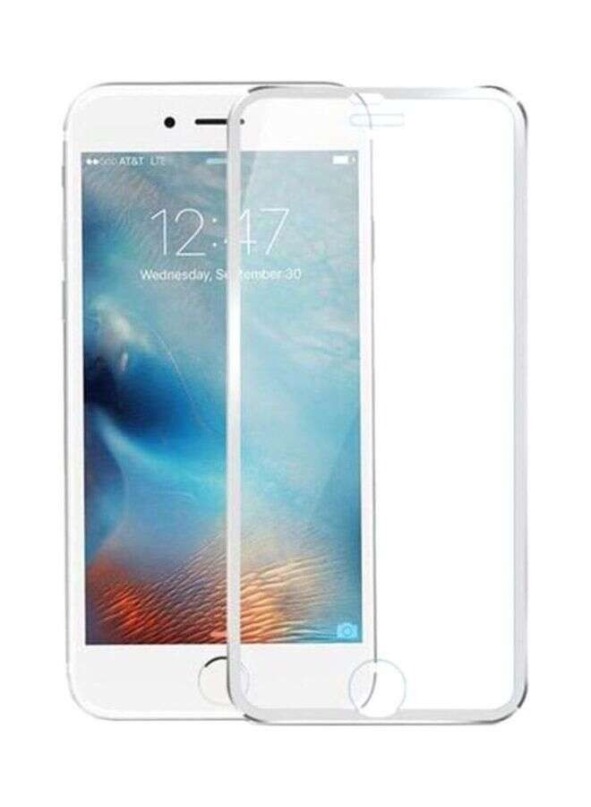 BORTONY Tempered Glass Screen Protector For Apple iPhone 7 Plus 4.7inch Clear/Silver - Image 1