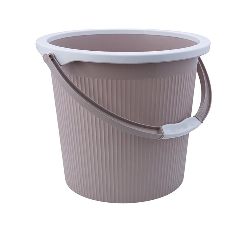 AIR O MATIC AIR O MATIC New Plastic Round Double Moulded Unbreakable Bathroom Bucket 25 LTR Desert Rose 