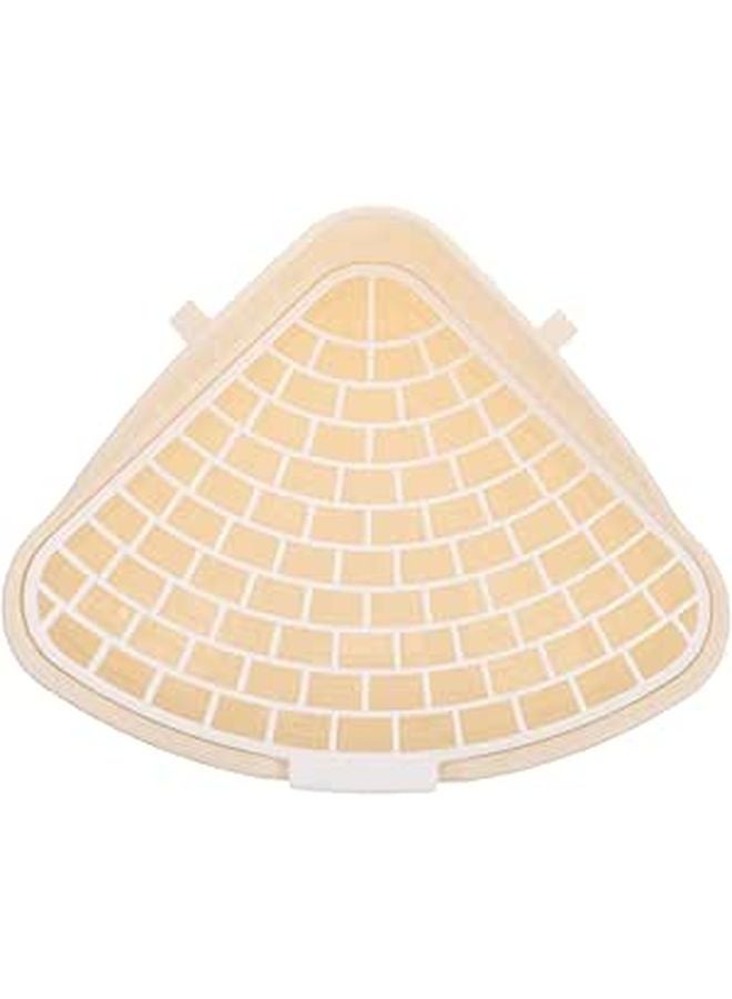 Gray Triangle Litter Box For Small Pets Rabbits Hamsters Guinea Pigs Corner Potty Tray - Image 1