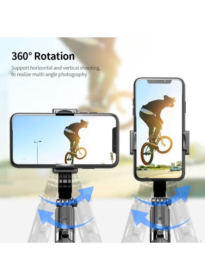 L08 Gimbal Stabilizer for Smartphone with Extendable Selfie Stick and Tripod, 1-Axis Multifunction Remote 360°Automatic Rotation, Auto Balance for iPhone/Android  - Image 3
