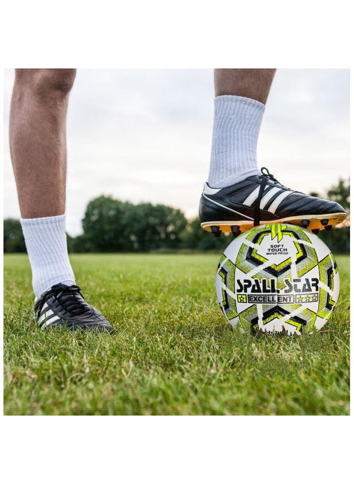 سبال كرة القدم كرة القدم لمباريات كأس العالم أفضل كرة مقاومة للماء للاستخدام في الأماكن المغلقة/الخارجية للتدريب الاحترافي ومطابقة الرجال والنساء للشباب والكبار - Image 2