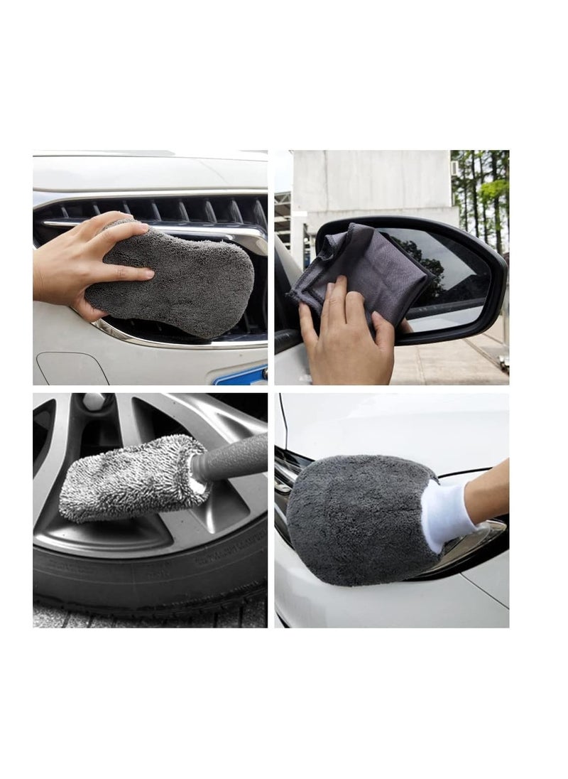 Dubkart - 9 Pieces Microfiber Car Cleaning Kit - Image 1
