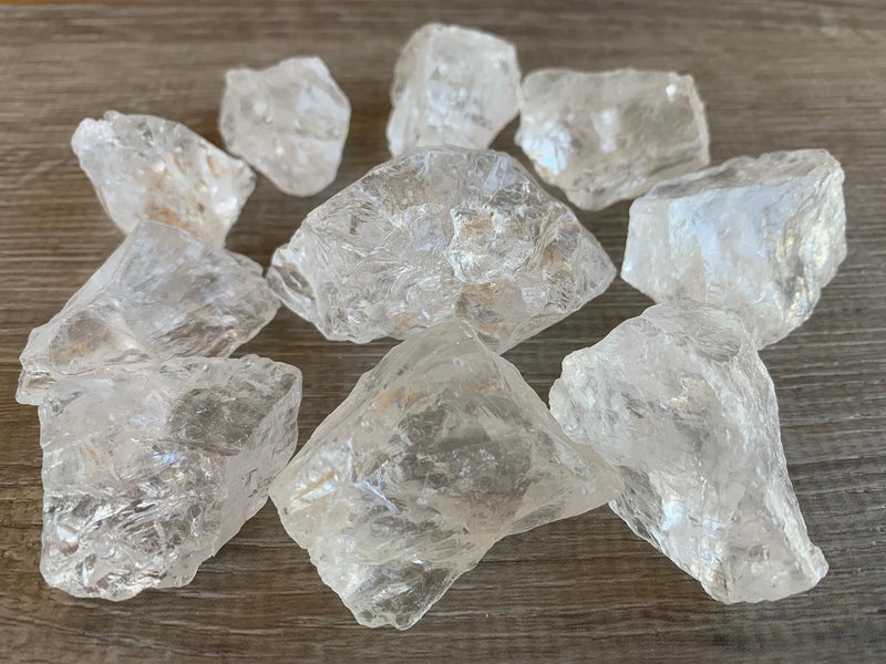 GAF TREASURES Wholesale Raw Clear Quartz Crystals, Natural Clear Quartz Stone, Natural Rough Clear Quartz Crystals, Clear Quartz Rough, Clear Quartz Healing Crystals (Clear Quartz, 0.25 Pound) - Image 5