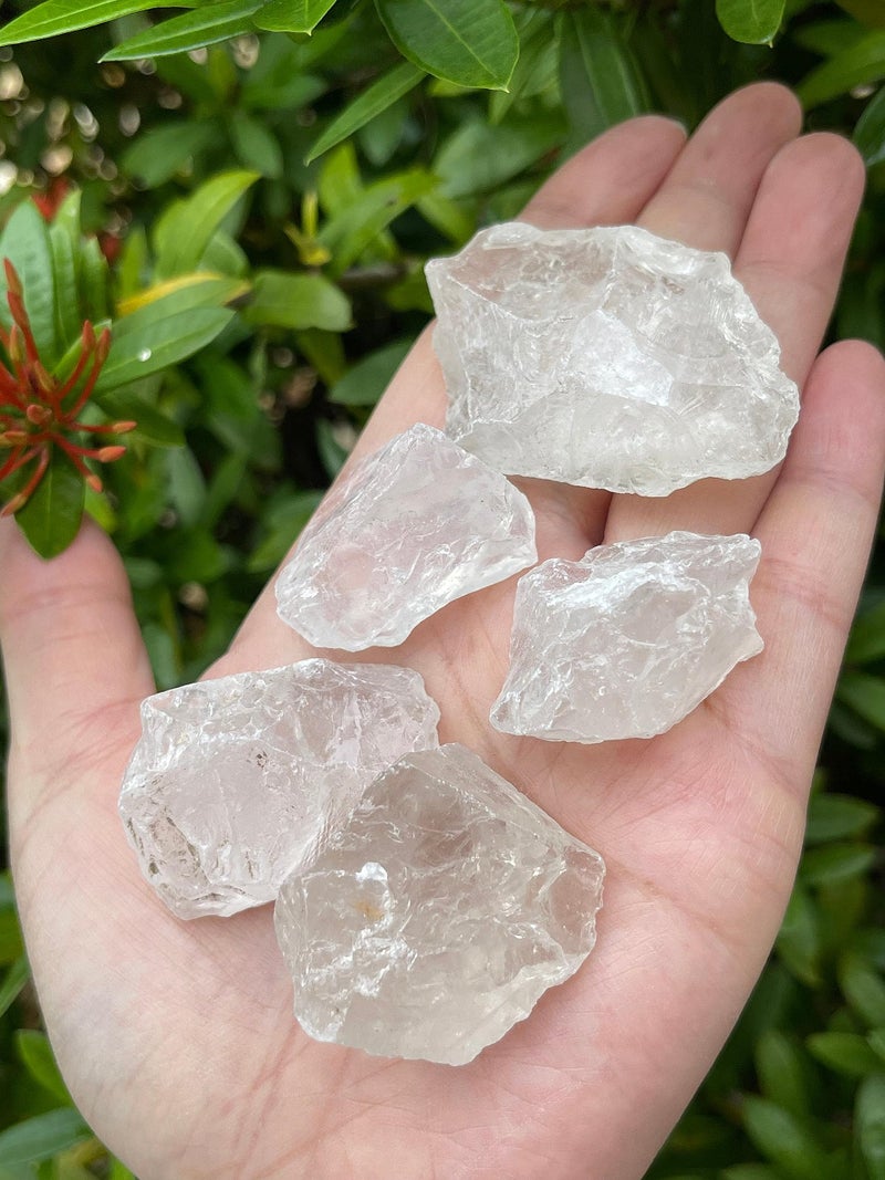 GAF TREASURES Wholesale Raw Clear Quartz Crystals, Natural Clear Quartz Stone, Natural Rough Clear Quartz Crystals, Clear Quartz Rough, Clear Quartz Healing Crystals (Clear Quartz, 0.25 Pound) - Image 2