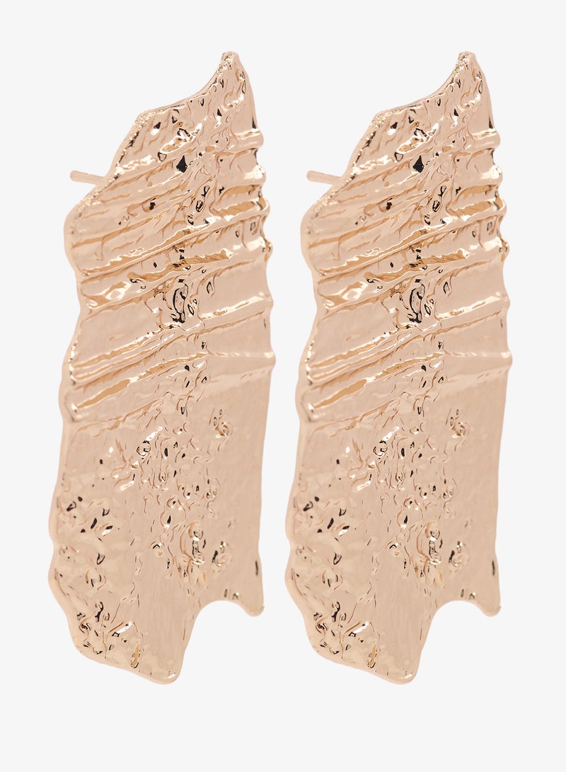 ايلا أقراط ذهبية غير متماثلة - Image 1