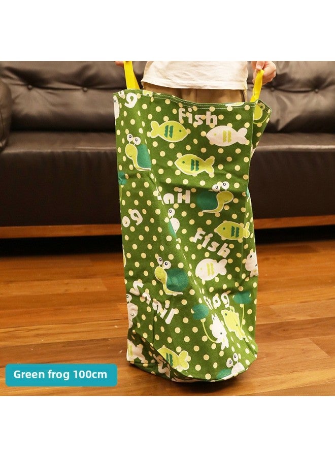 Kangaroo Jumping Bag Kindergarten Jumping Big Bag Sensory Training Equipment Children's Parent-Child Outdoor Sports Fun Toys-Color:Green Frog 100cm For Height Above 140cm - Image 1