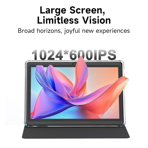 HOTTABLET Tablet 7Inch Android 14.0 with Protective Case, 8GB(3+5GB Expand) RAM+ 32GB ROM, IPS Screen, Dual Camera, Bluetooth 5.0 WiFi Tab (Black) - Image 2