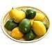 Gresorth 12pcs Yellow & Green Artificial Lifelike Simulation Lemon Fake Fruit Home Kitchen Cabinet Decoration - Image 2