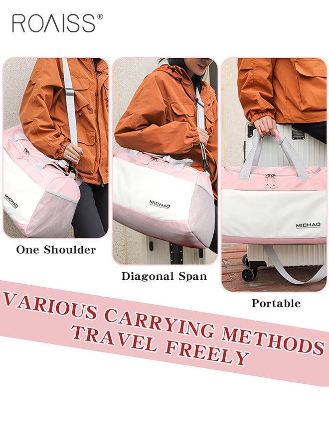 roaiss حقيبة لياقة بدنية منفصلة عن الرطوبة والجفاف، حقيبة تخزين مستقلة للأحذية، حقيبة يد للسفر، حزام كتف قابل للتعديل والفصل، حقيبة يوغا - Image 3