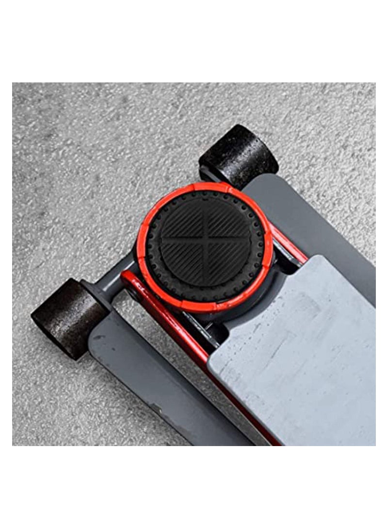 SYOSI 125mm Universal Floor Jack Rubber Pad Jack Pad Adapter Pinch Weld Side Frame Rail Protector Puck/Pad Maximum Load Bearing 3 Ton Soft Rubber Surface - Image 3