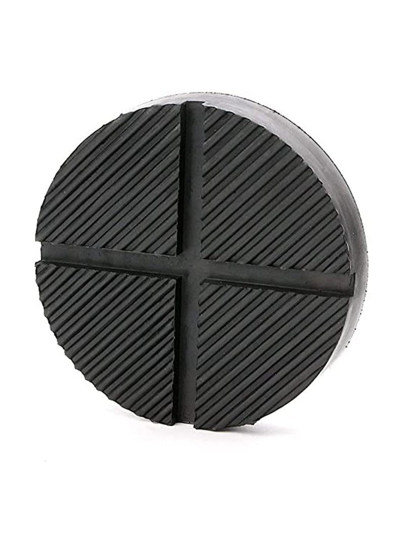SYOSI 125mm Universal Floor Jack Rubber Pad Jack Pad Adapter Pinch Weld Side Frame Rail Protector Puck/Pad Maximum Load Bearing 3 Ton Soft Rubber Surface - Image 5