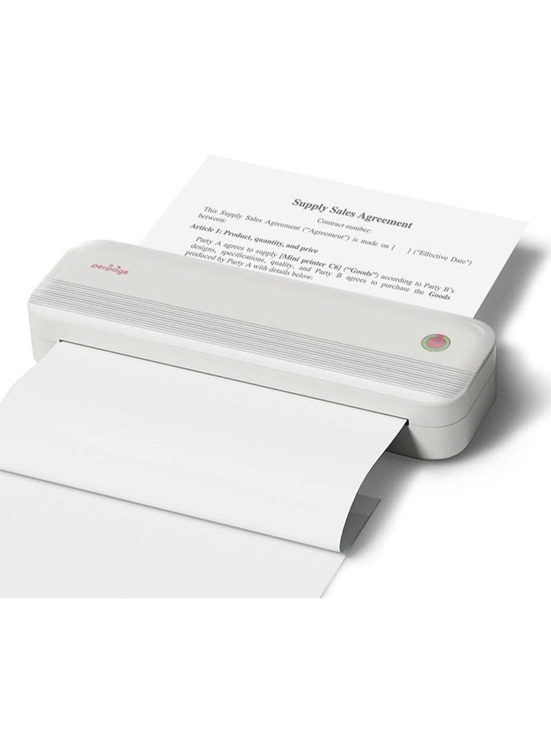 PeriPage A4 Thermal Portable Printer, Supports 8.26"x11.69" US Letter, Wireless Inkless Bluetooth Mobile Travel Compatible with Android and iOS, Prints Documents,Tattoo Paper, Photos - Image 3