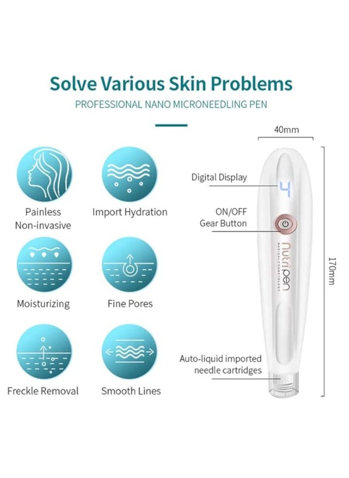 Nano-crystal introducer face automatic liquid micro-crystal pen light guide lyophilized powder water light