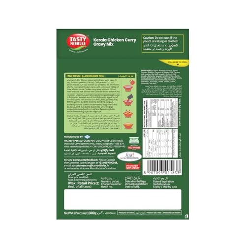 Tasty Nibbles Ready to Cook Kerala Chicken Curry Gravy Mix 300g | Chicken Masala Curry Paste| Chicken Curry Paste| No Food Additives Added | Japanese Retort Technology - Image 2