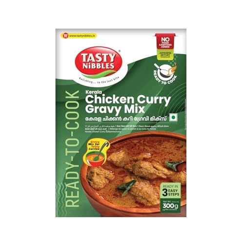 Tasty Nibbles Ready to Cook Kerala Chicken Curry Gravy Mix 300g | Chicken Masala Curry Paste| Chicken Curry Paste| No Food Additives Added | Japanese Retort Technology - Image 1